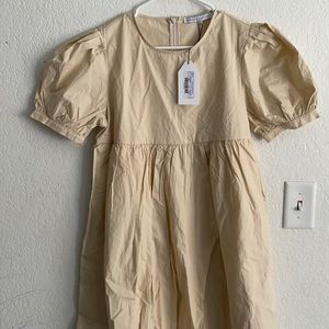 PUFF SLEEVE babydoll dress
